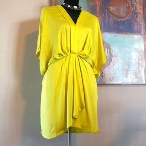 BTFL-life Neon Green Tunic Shirt Dress  Size S